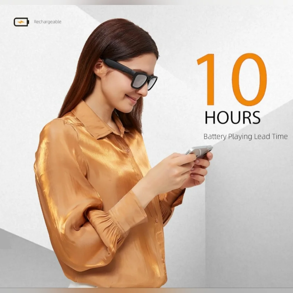 OhO Smart Glasses,Polarized with Bluetooth Speaker,Voice Control.